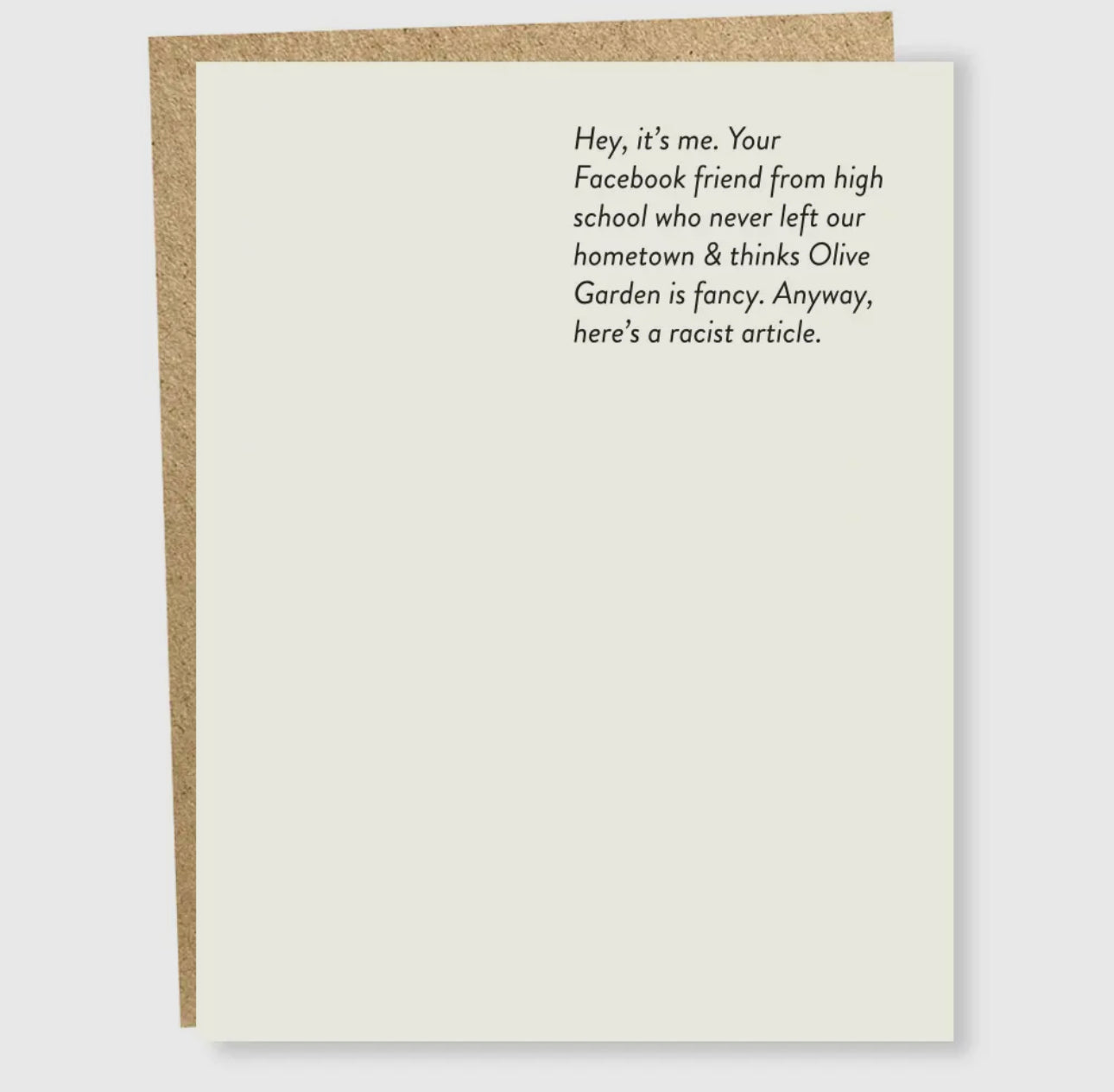 Facebook Friend Card