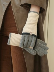 2-Tone Cuff Texting Gloves