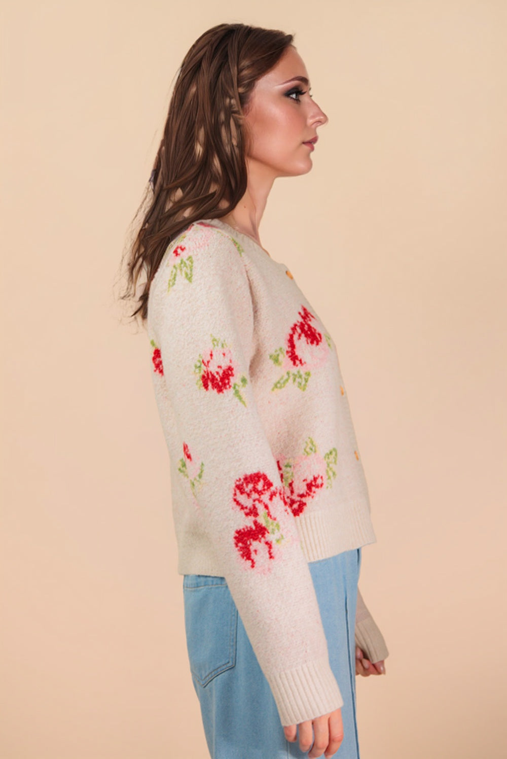 Floral Printed Cardigan