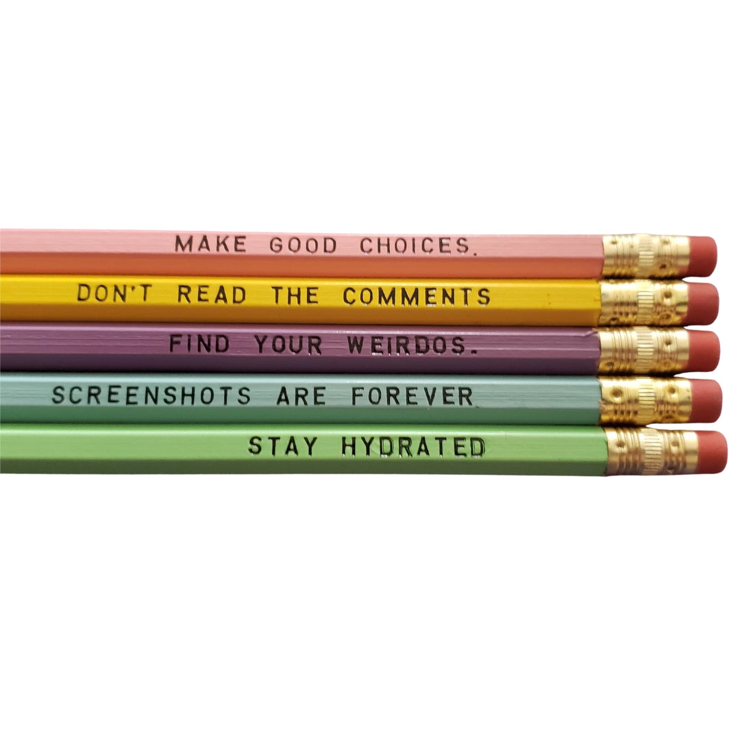 Modern Life Advice Pencils