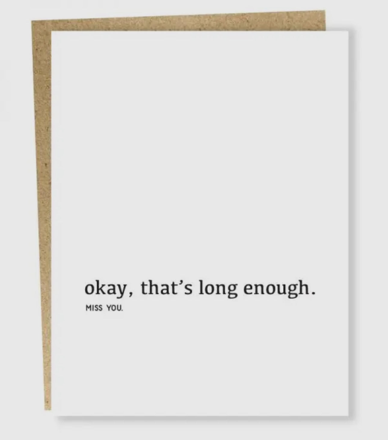 Long Enough Card