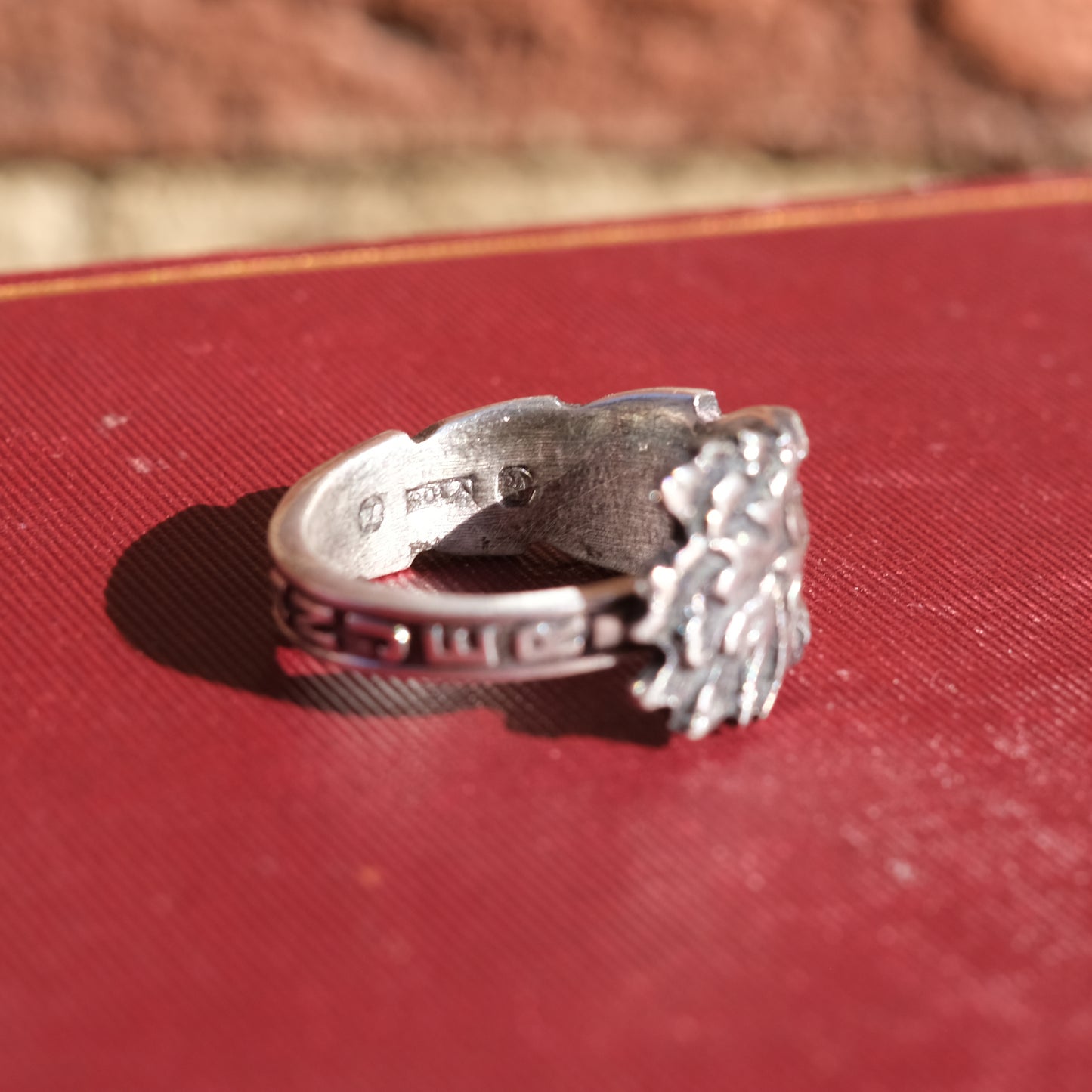 Anjer Flower Souvenir Spoon Ring