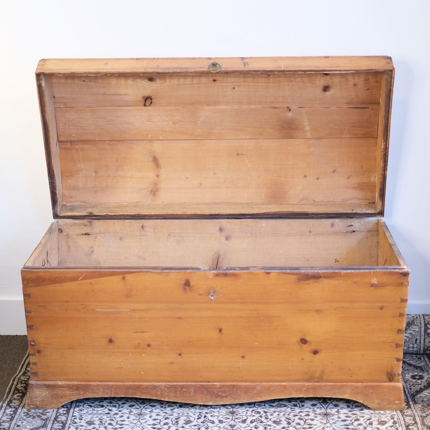 Antique Pine Immigrant Chest