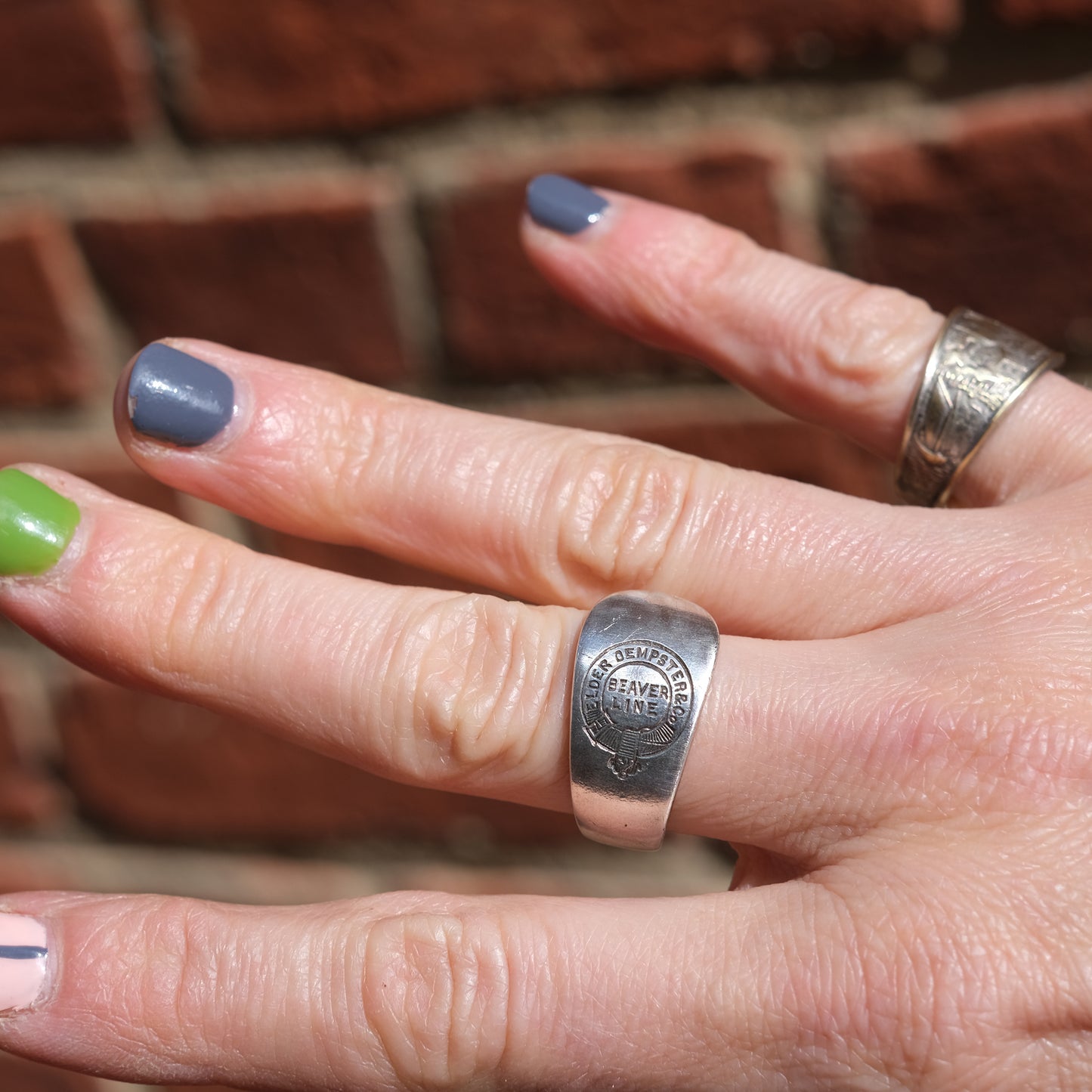 Beaver Line Souvenir Spoon Ring