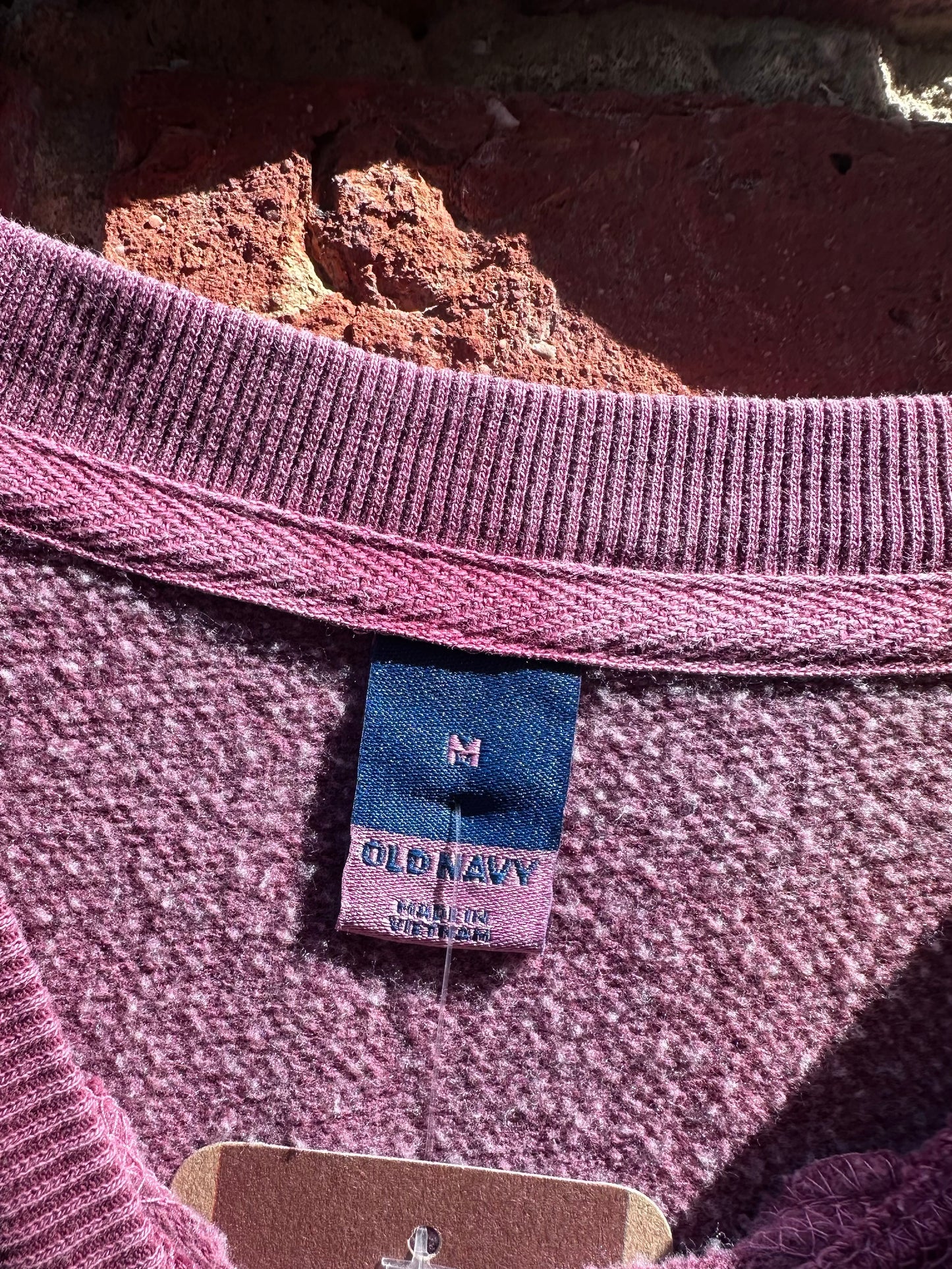 Thrifted Old Navy Light Maroon Sweatshirt