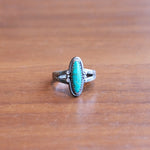 Load image into Gallery viewer, Dark Turquoise Oblong Ring
