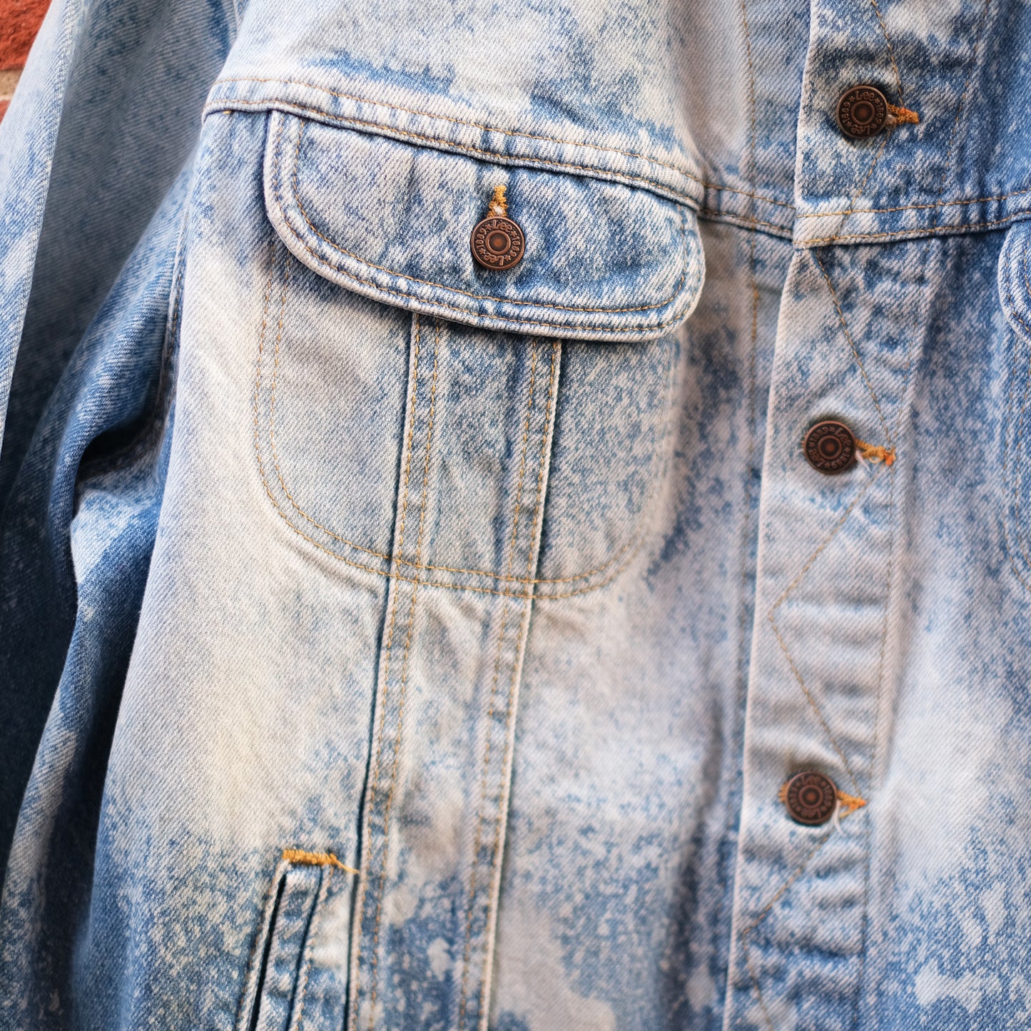 Galaxy Bleached Lee Denim Jacket