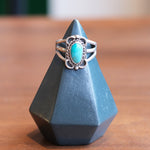 Load image into Gallery viewer, Light Turquoise Oval Ring Braid Setting
