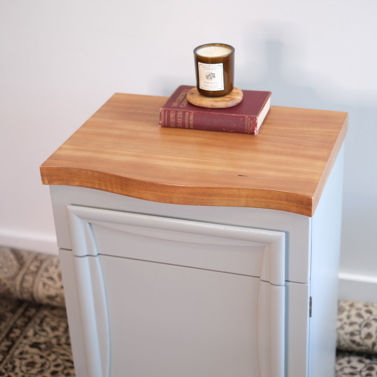 Linen MCM End Table