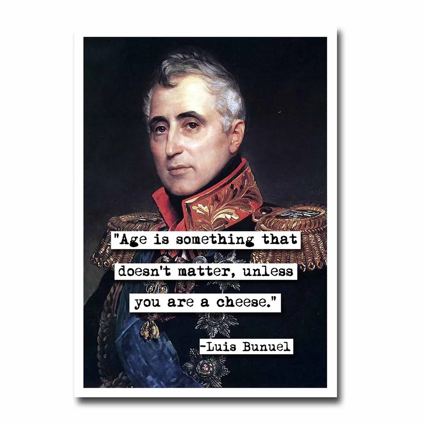 Luis Bunuel Age Doesn't Matter Blank Greeting Card