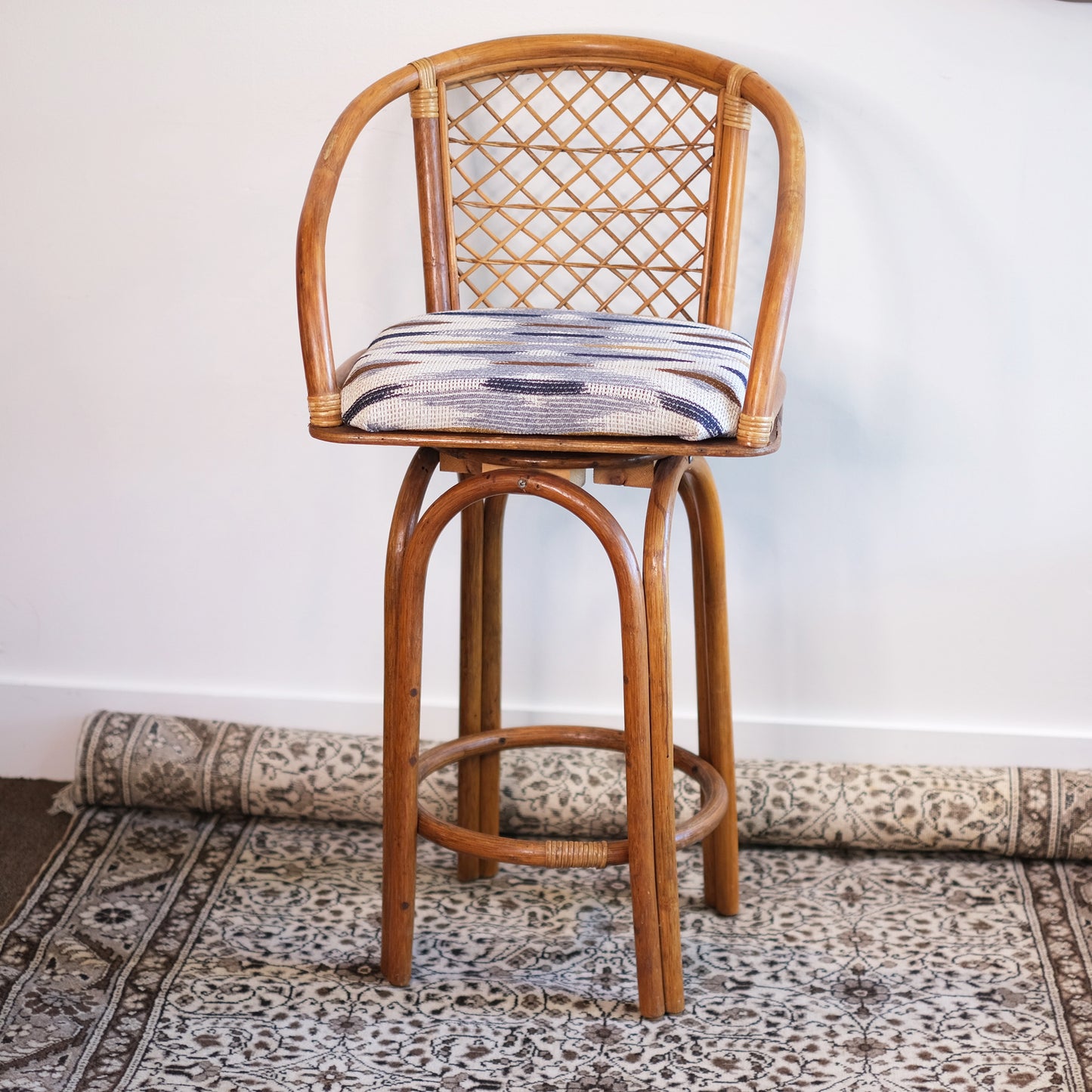 Natural Bamboo Barstool