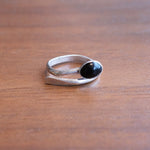 Load image into Gallery viewer, Oval Onyx Wrap Ring
