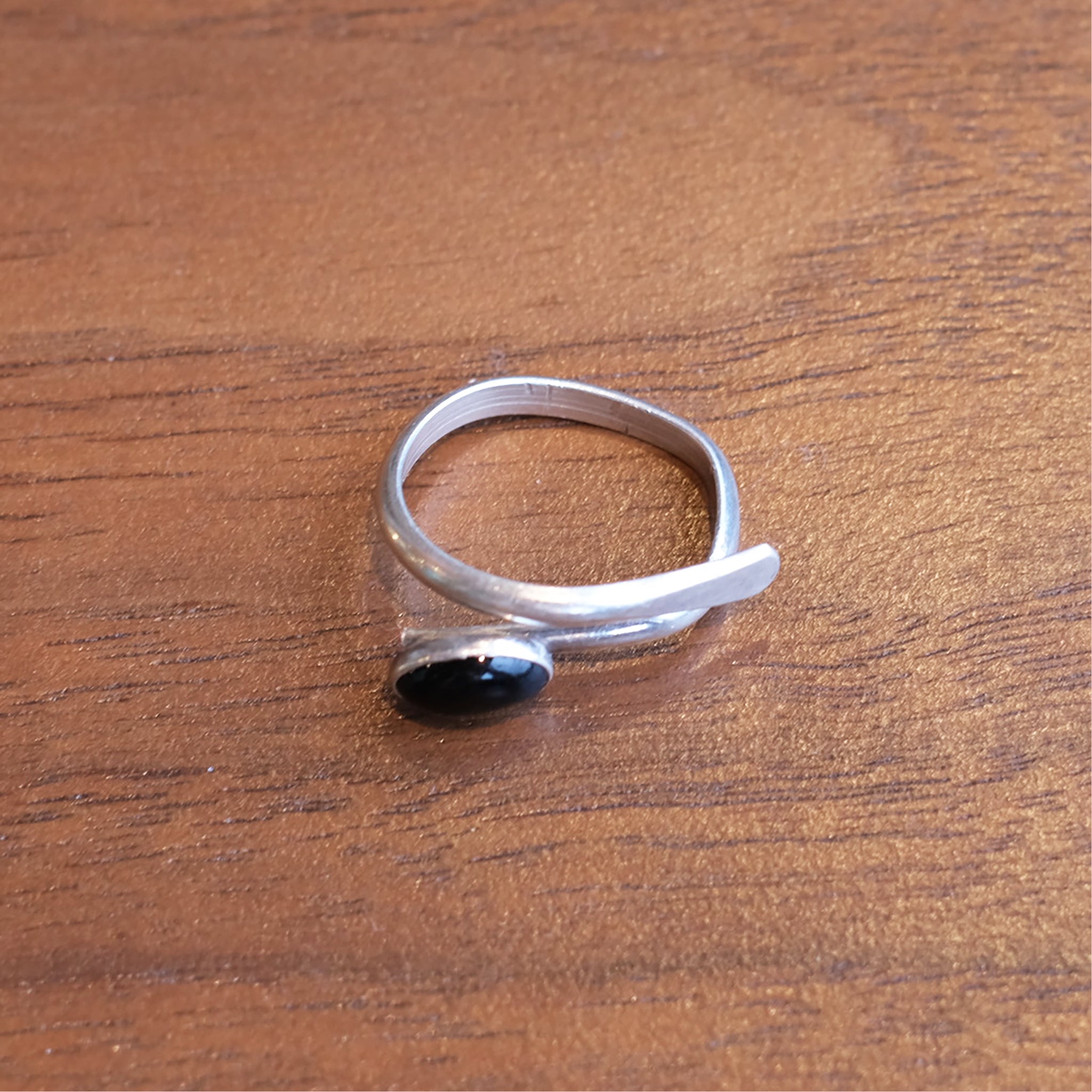 Oval Onyx Wrap Ring