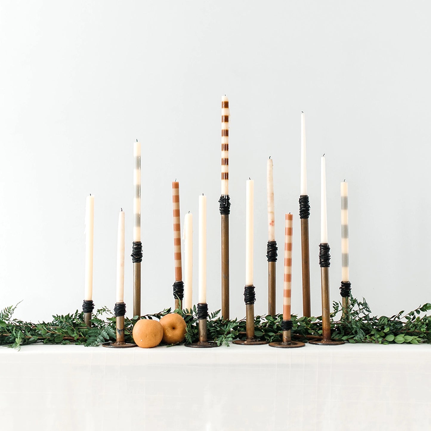 Repurposed Steel Taper Candle Holder