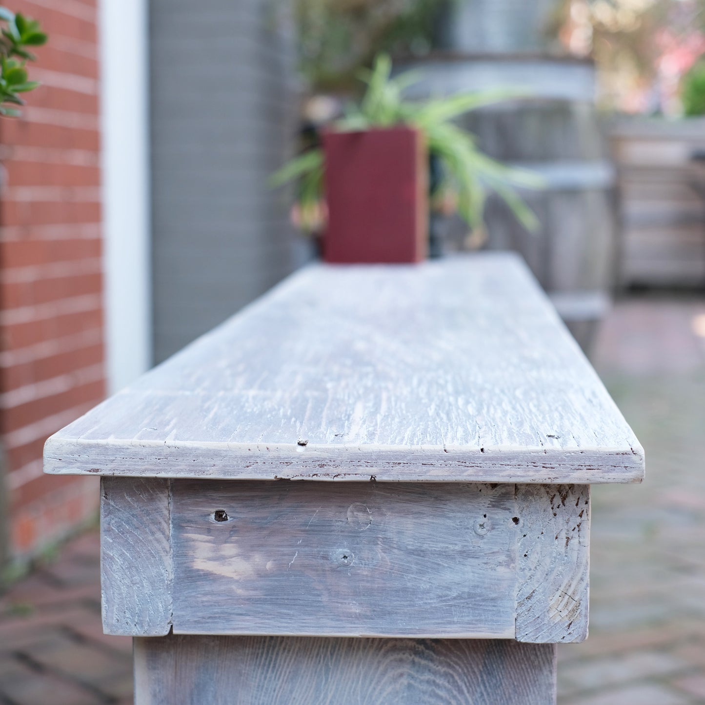 Solid Farmhouse Bench