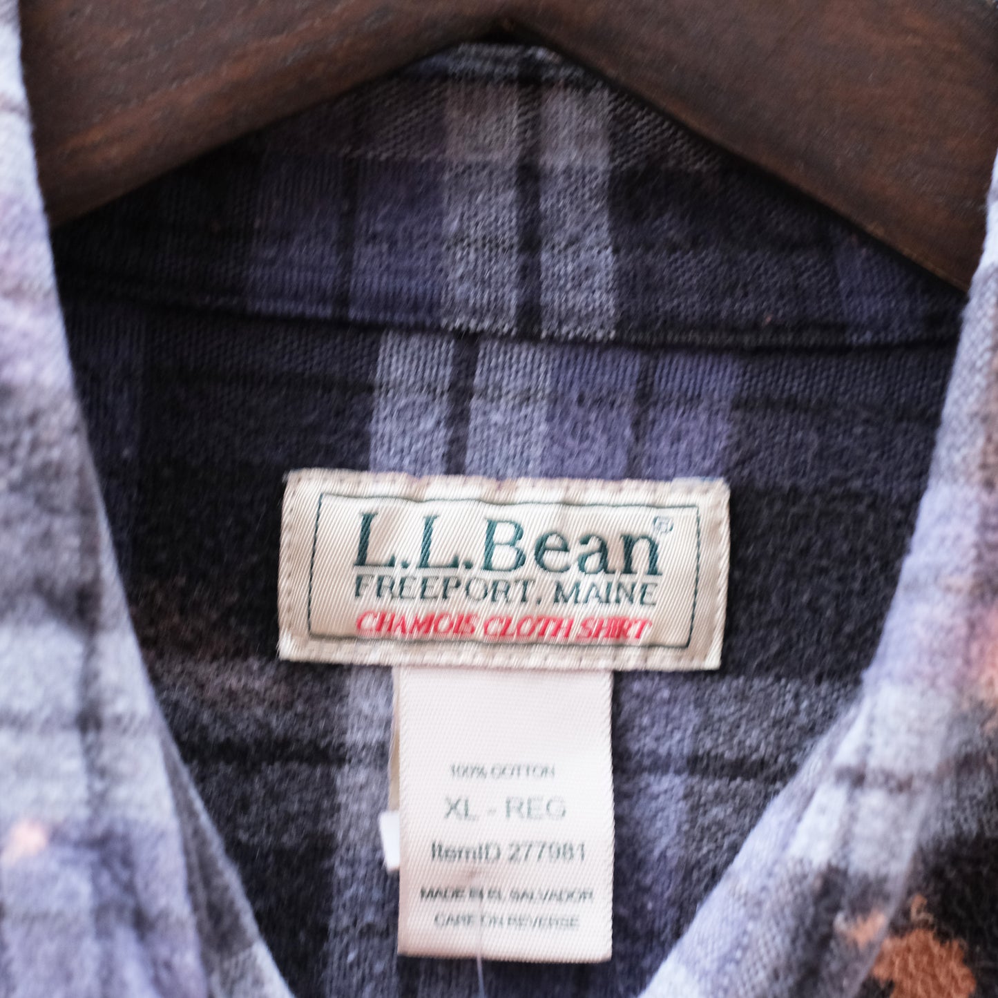 Thick Blue Dipped Trashed Flannel