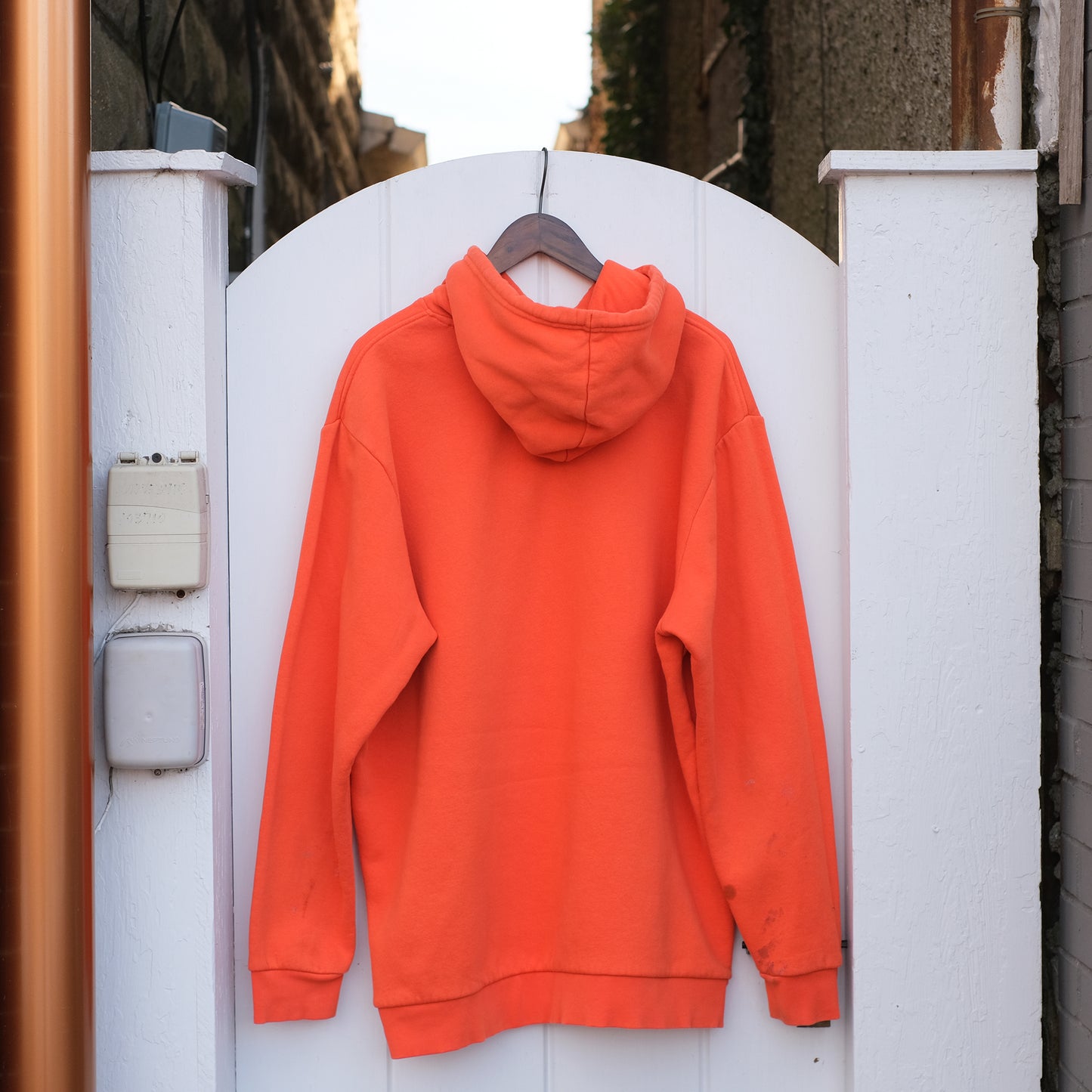 Thrifted 2XL Orange Hoodie