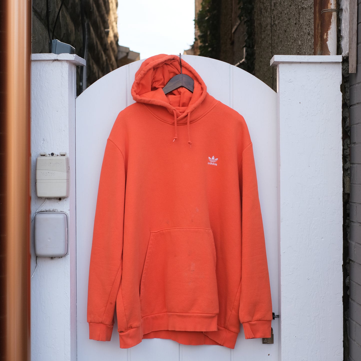 Thrifted 2XL Orange Hoodie