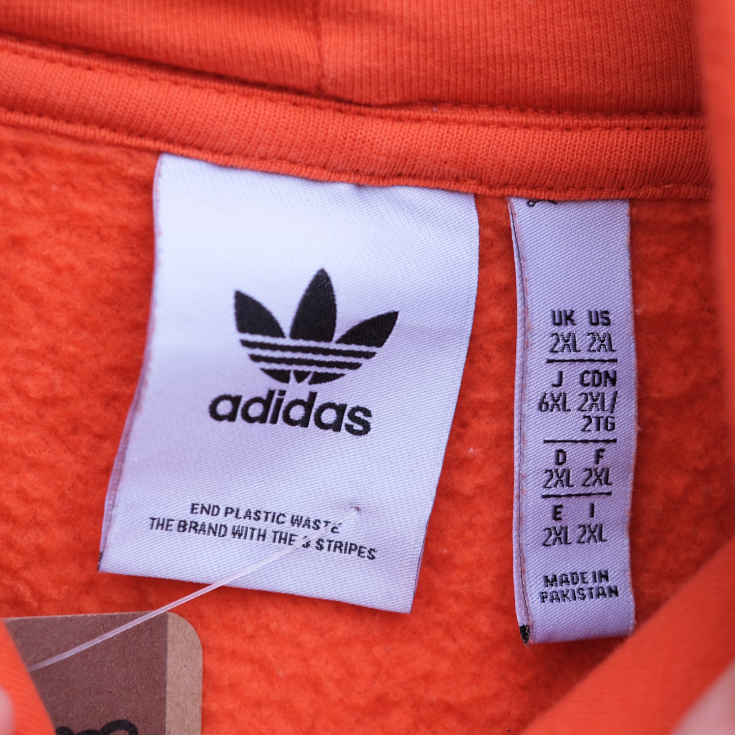 Thrifted 2XL Orange Hoodie