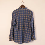 Load image into Gallery viewer, Vintage Jack Front Blue Flannel

