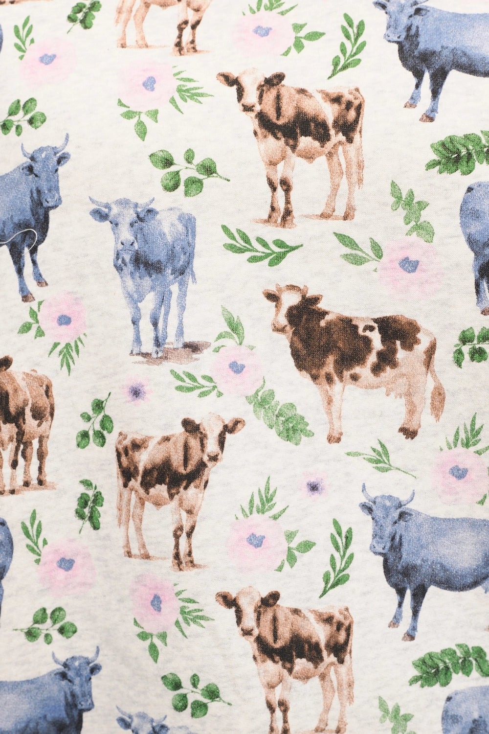 Watercolour Cow Print Crewneck Sweatshirt