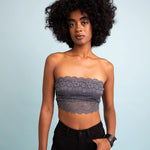 Load image into Gallery viewer, Wide Lace Bandeau Tube Top
