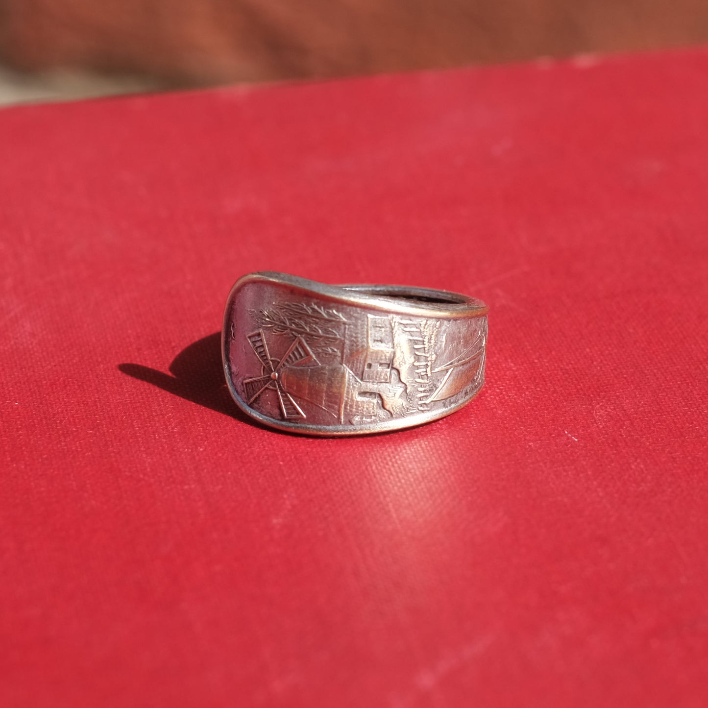 Windmill Souvenir Spoon Ring