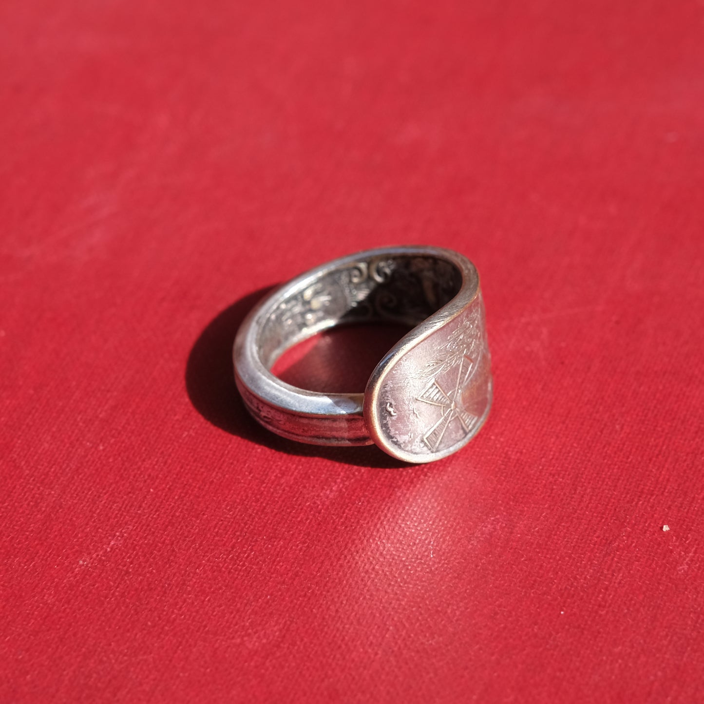 Windmill Souvenir Spoon Ring