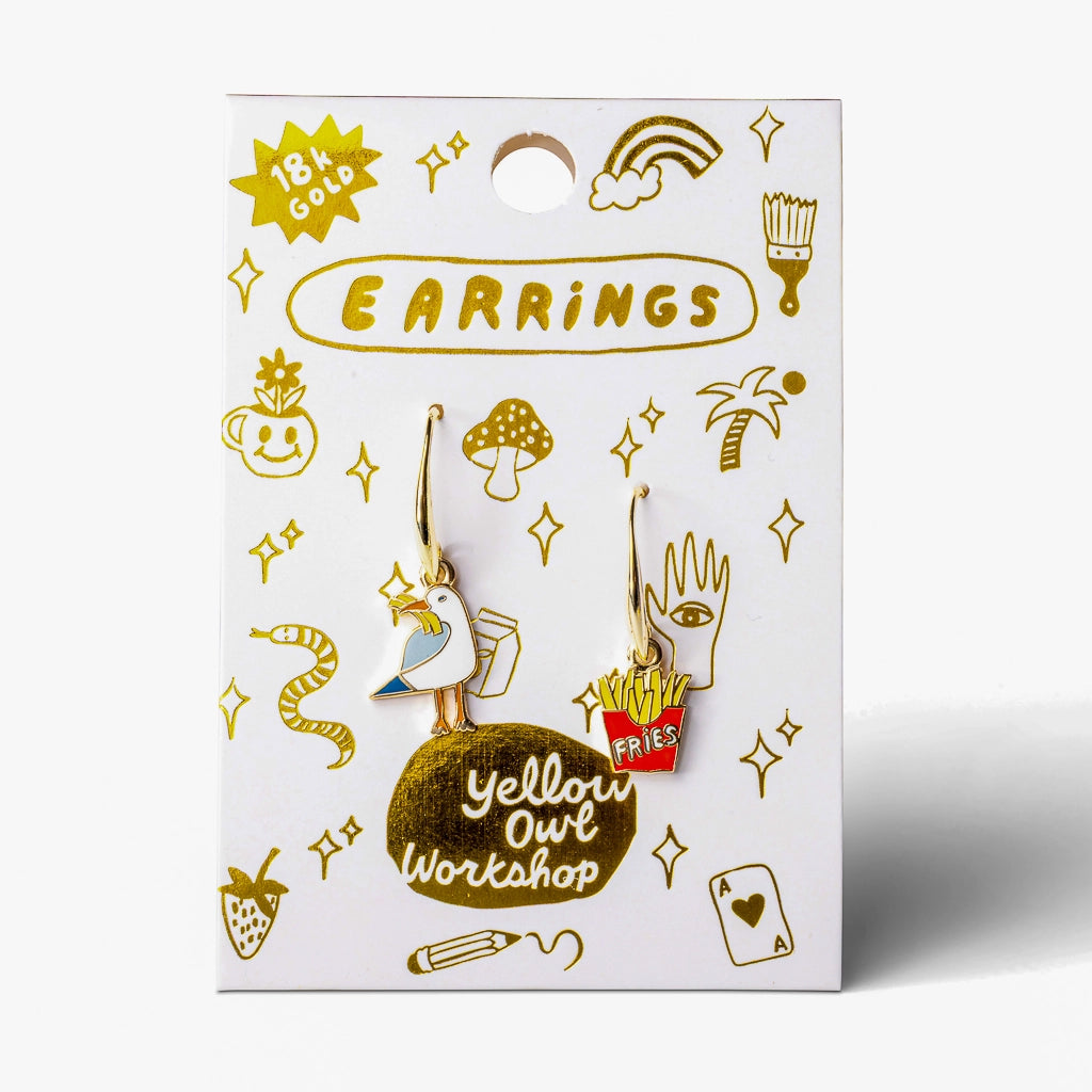 Seagull & French Fry Earrings