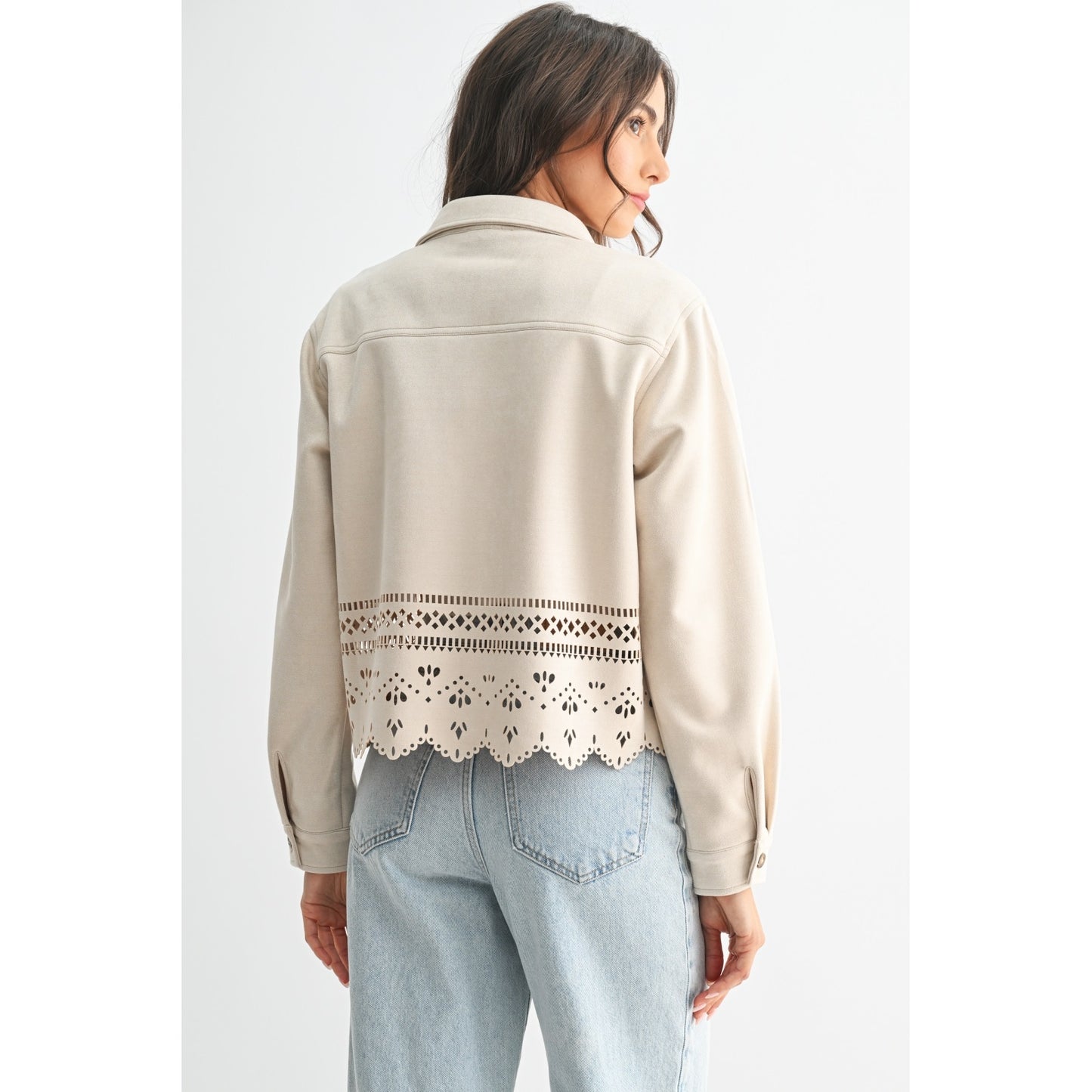 Lasercut Button-up Jacket
