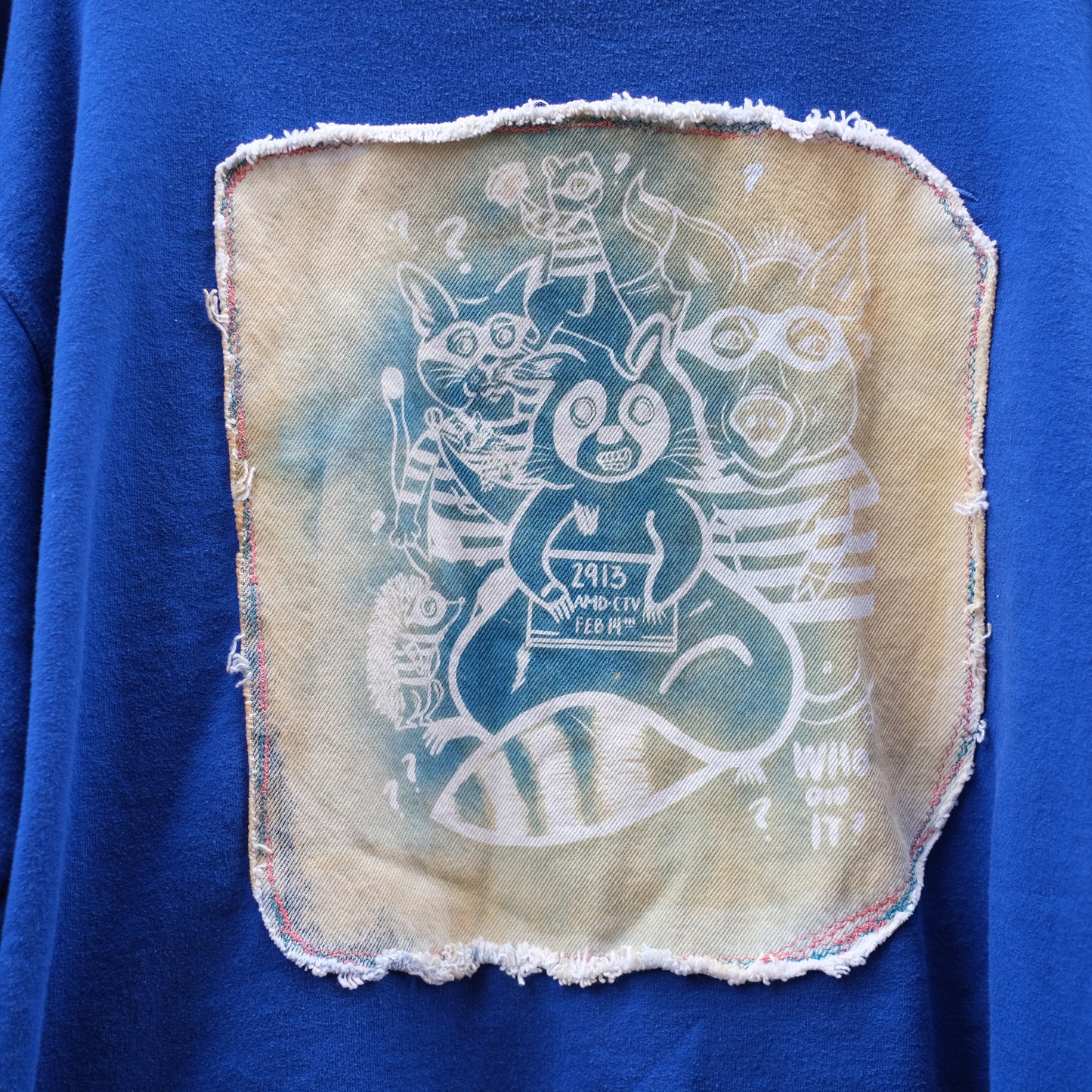 the gang crewneck - cobalt XL