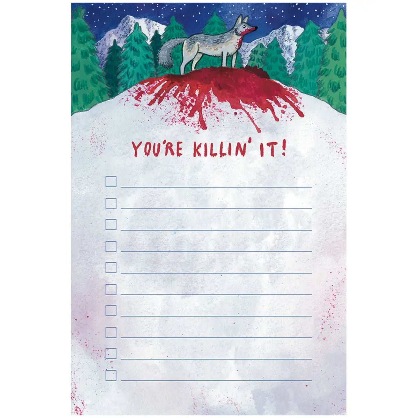 You're Killing It Notepad