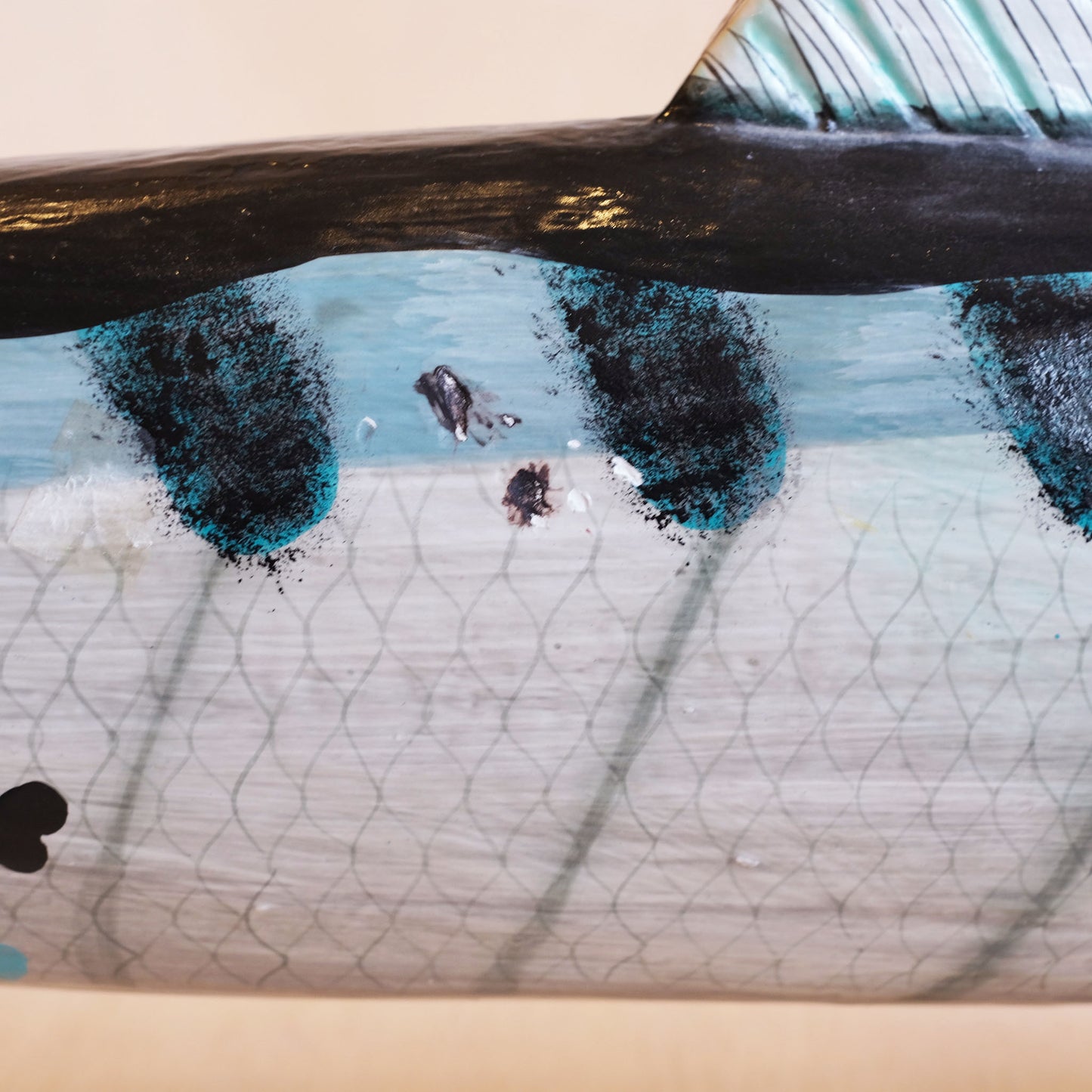 Hand Painted Carved Fish