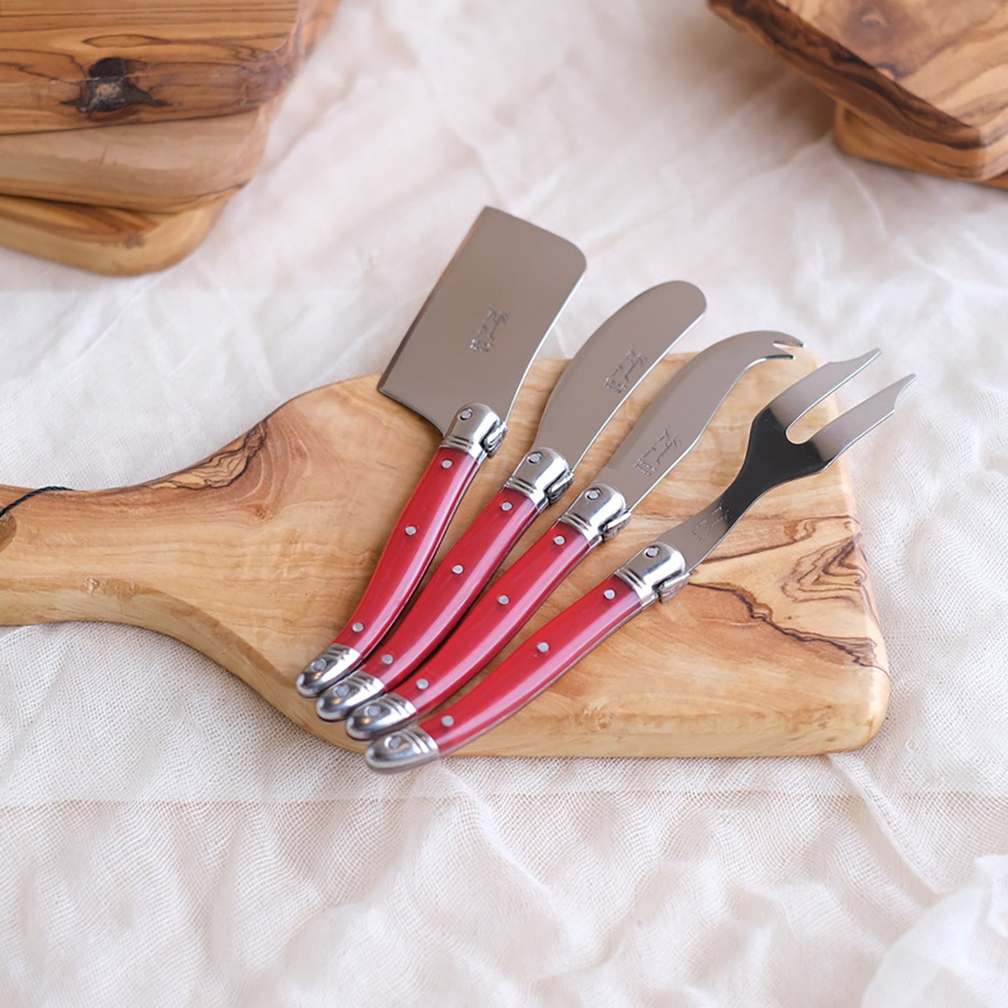 Laguiole Rainbow Mini Cheese Knives