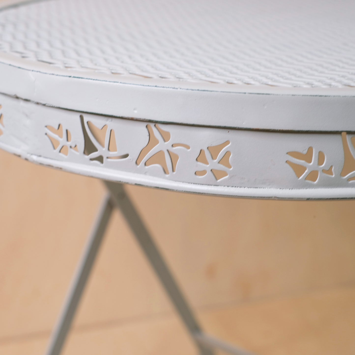 Linen Metal Bistro Table