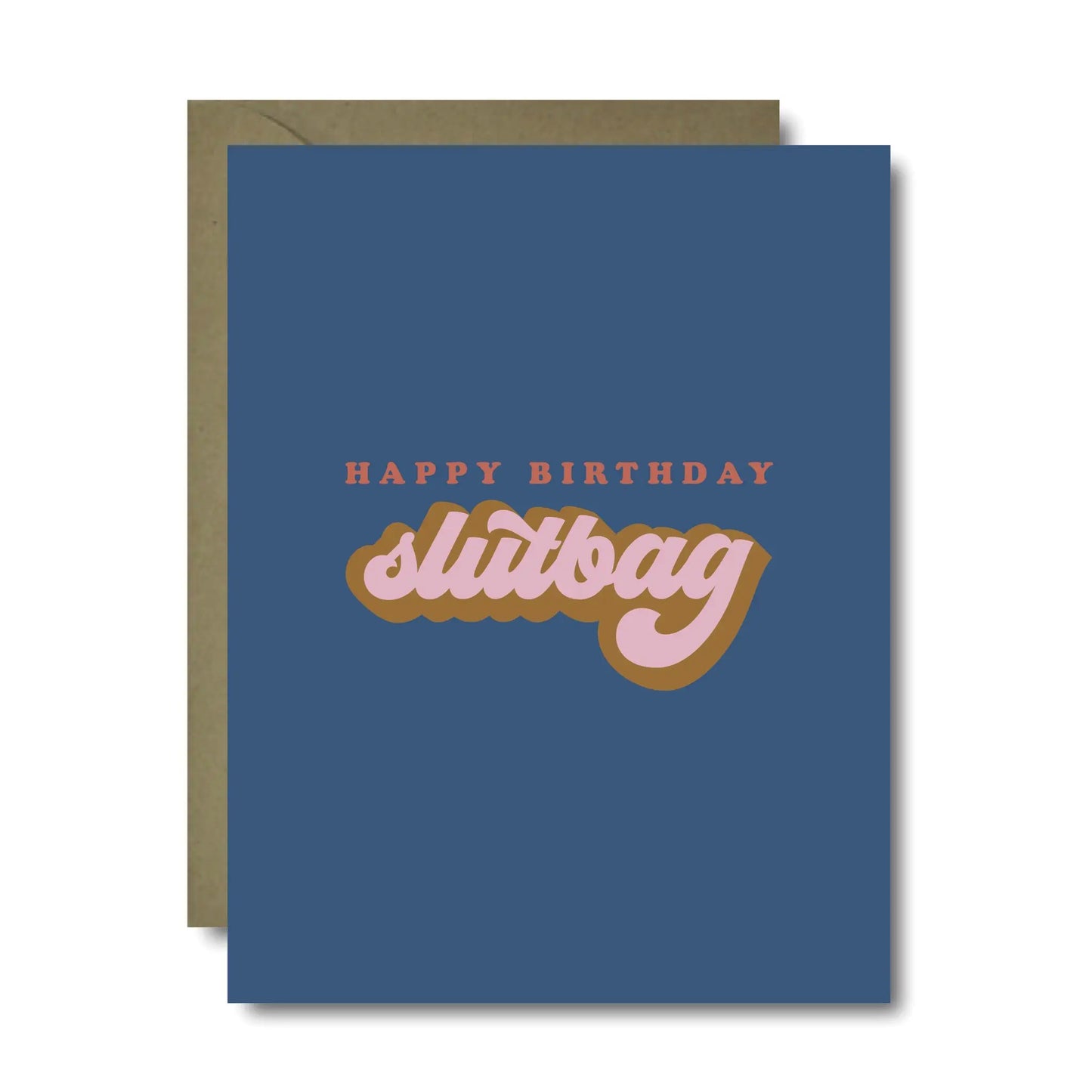Retro Slutbag Birthday Card