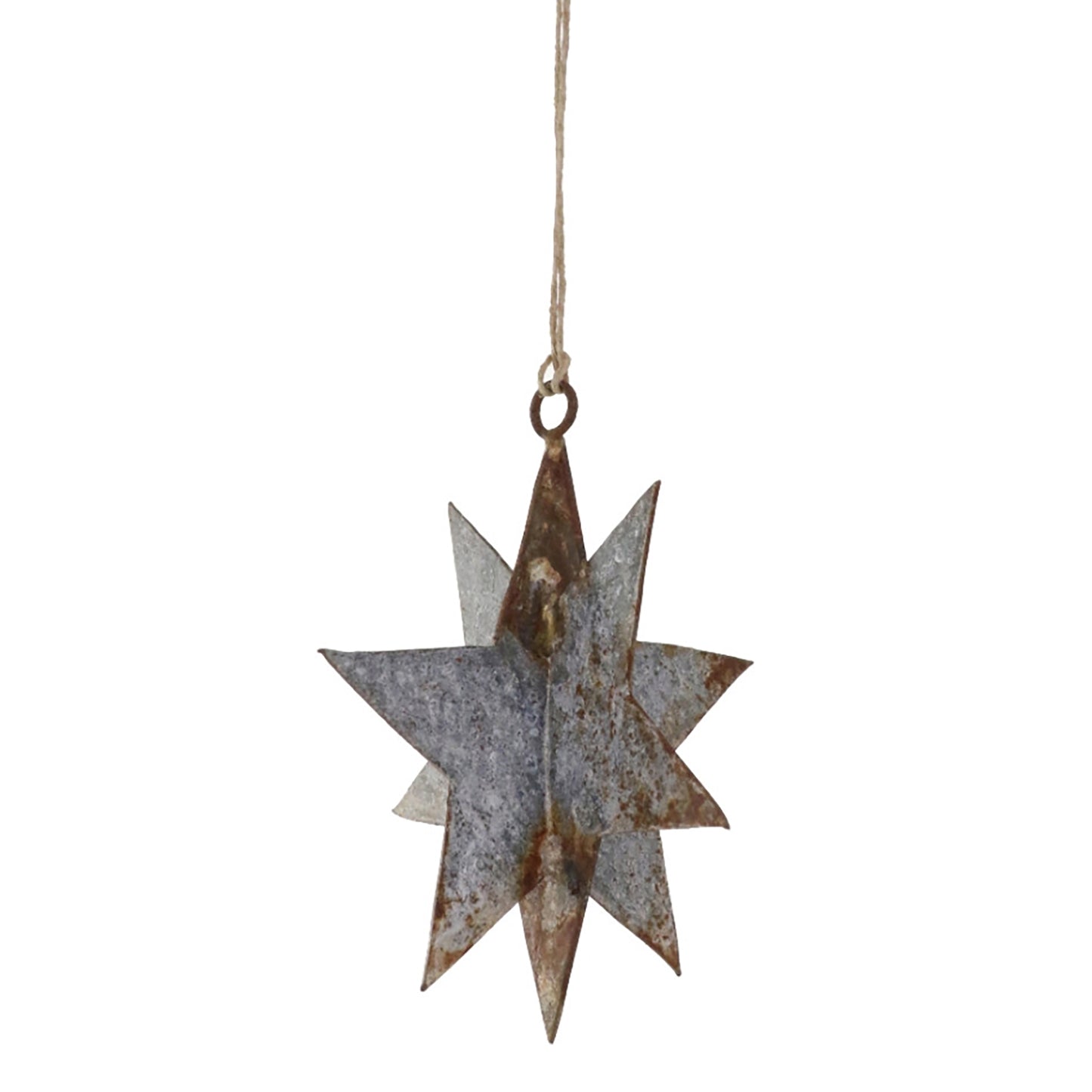 Zinc Dimensional Star Ornament
