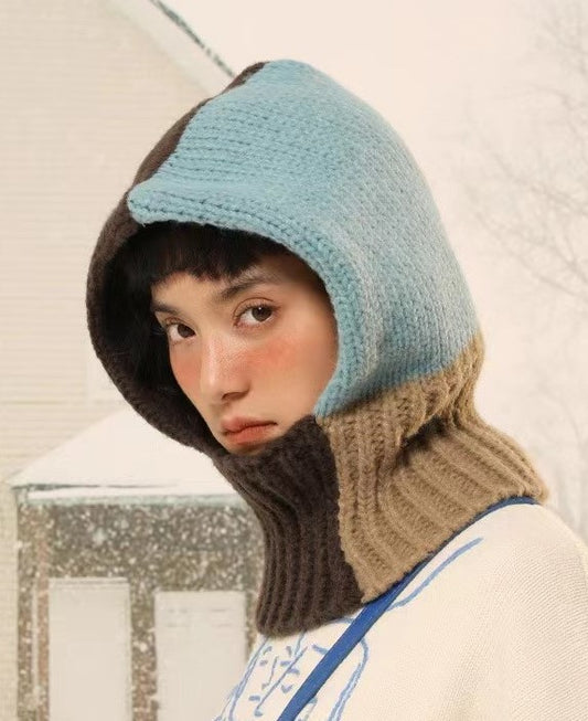 Color Block Patchwork Balaclava