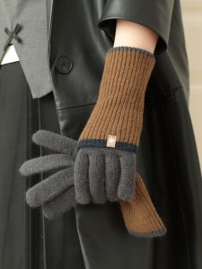 2-Tone Cuff Texting Gloves