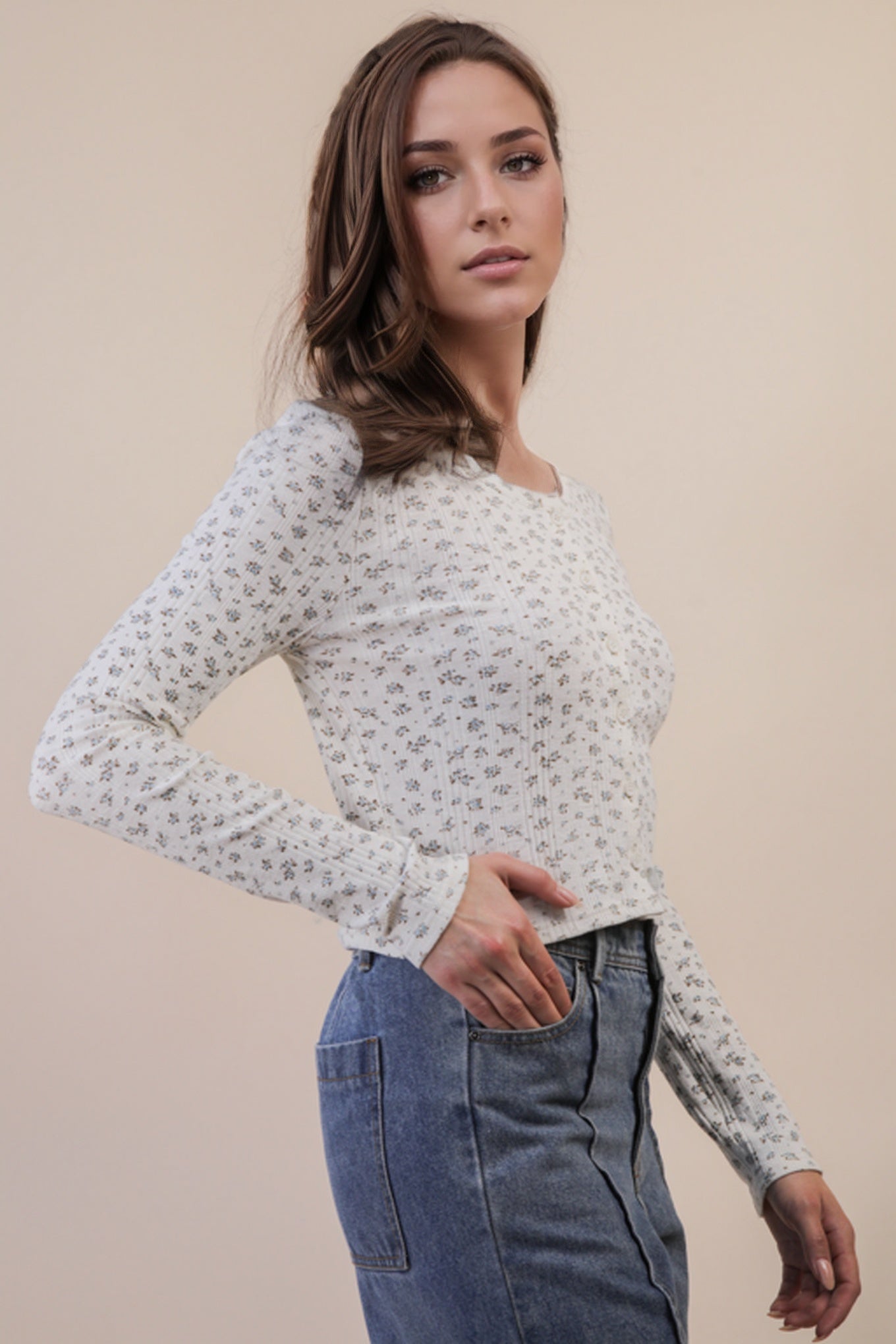 Ditsy Floral Cardigan