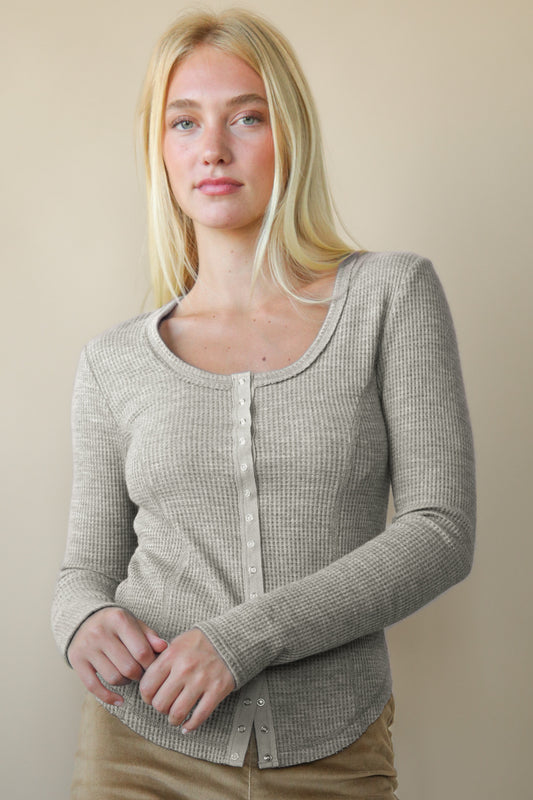 Snap Up Henley Top