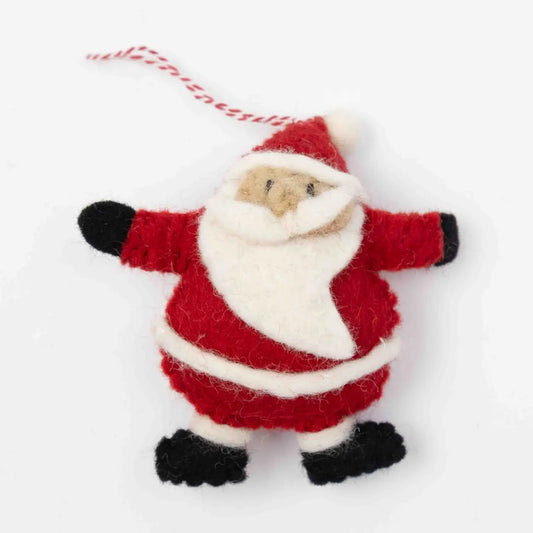 Fat Santa Felt Ornament