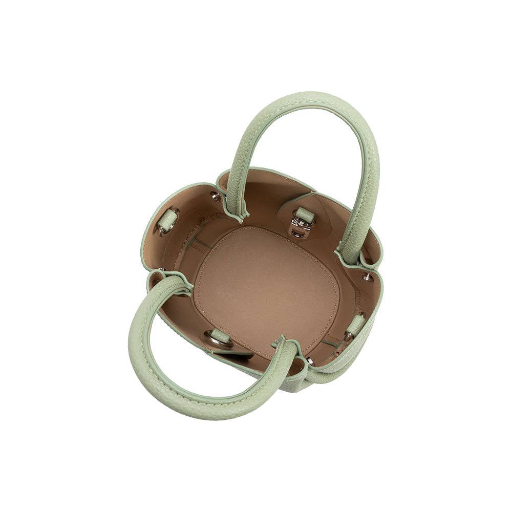 Tulip Mini Recycled Vegan Leather Top Handle Bag