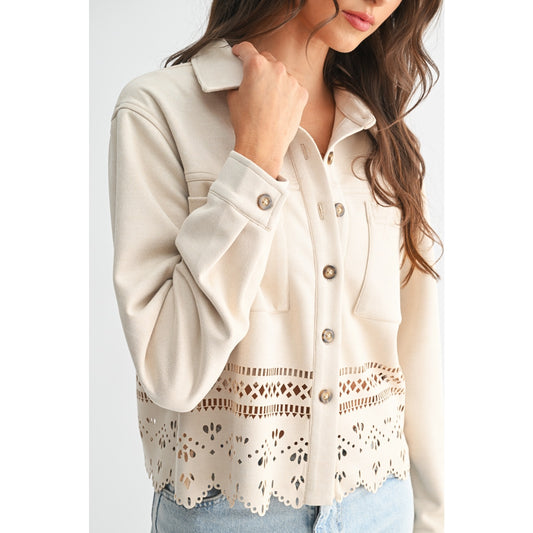 Lasercut Button-up Jacket