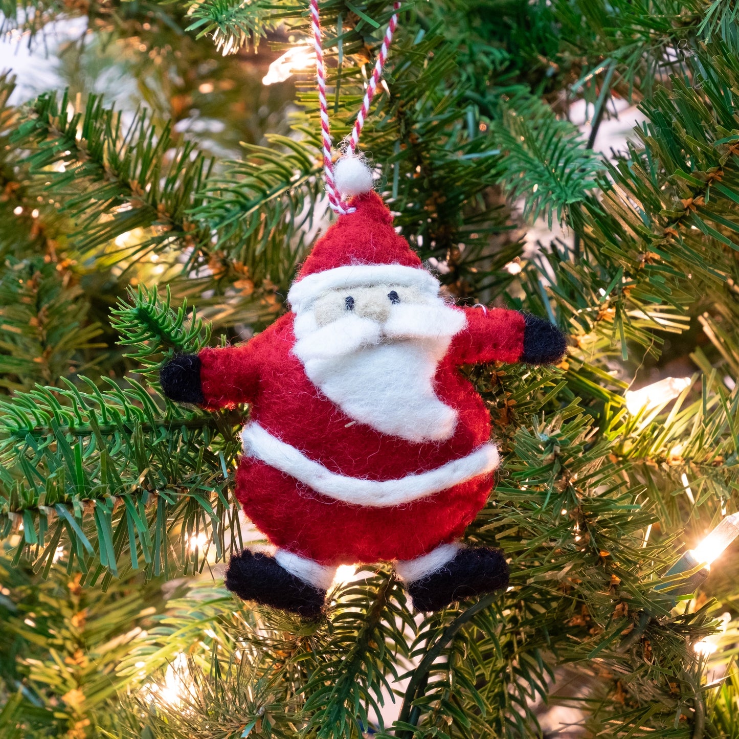 Fat Santa Felt Ornament