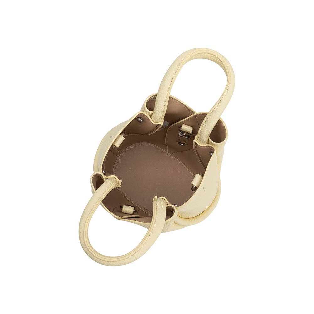 Tulip Mini Recycled Vegan Leather Top Handle Bag