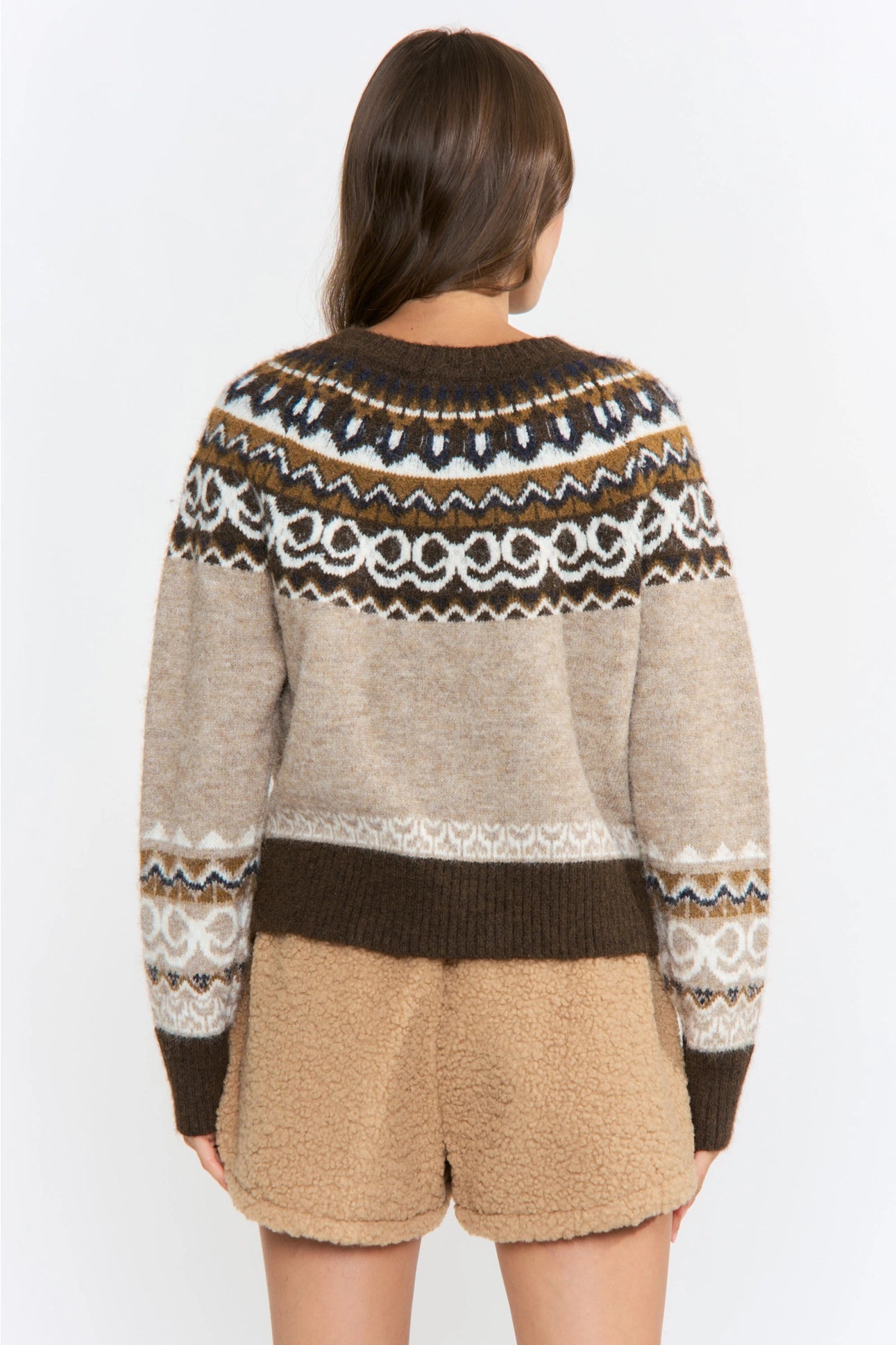 Nordic-Inspired Wool-Blend Cardigan