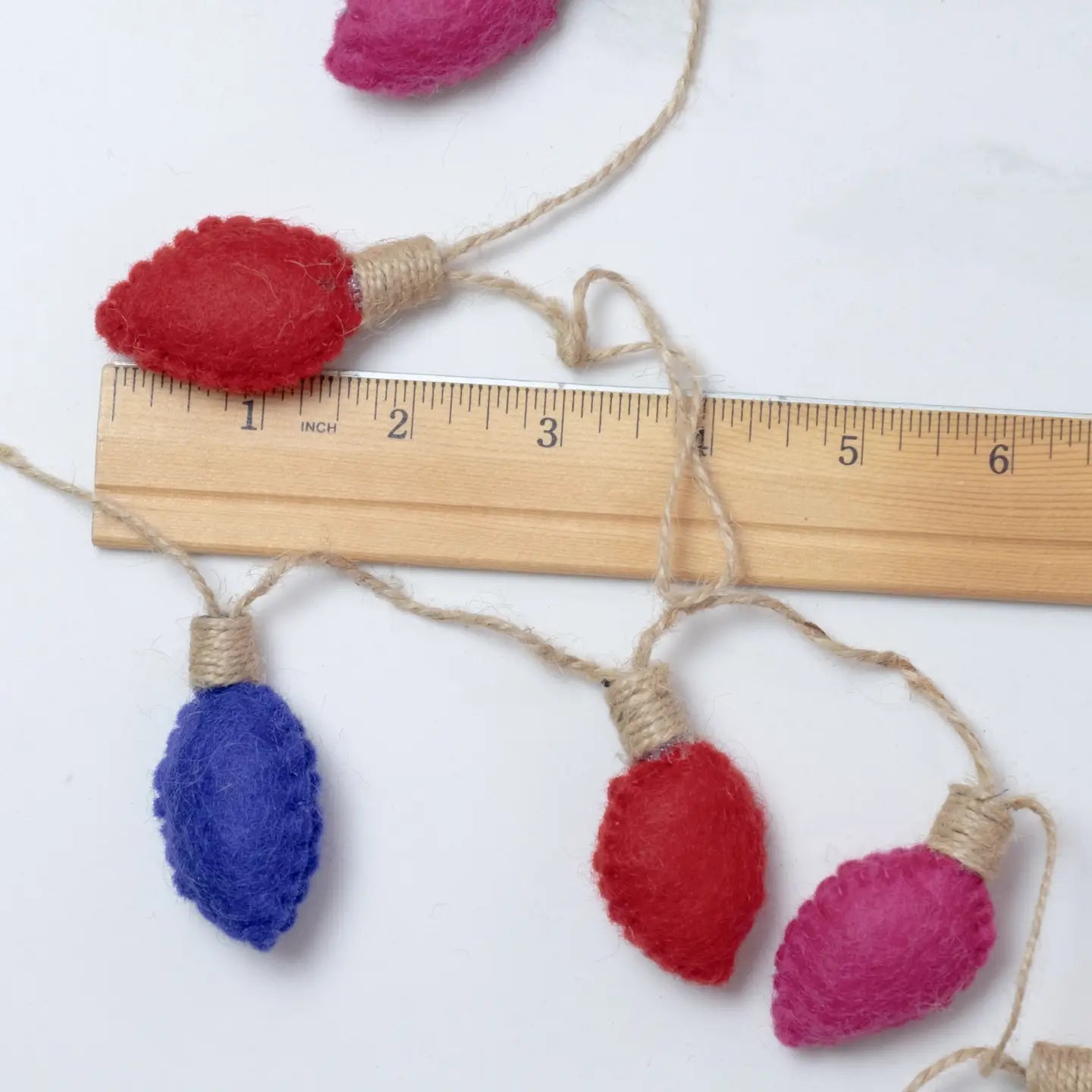 Garland - Vintage/Retro Felt Christmas Lights