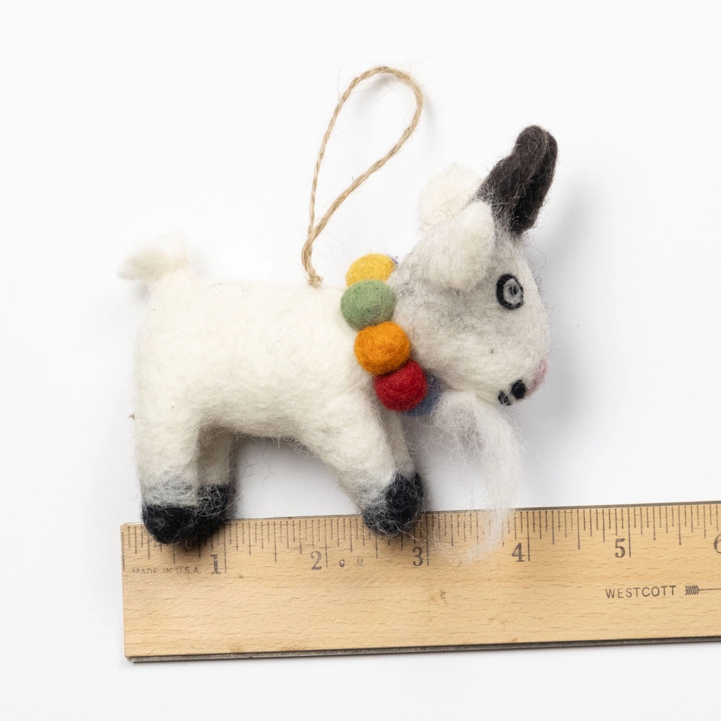 Crazy Goat Felt Ornament