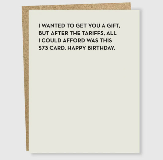Tariffs Card